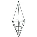 Hanging basket conisch zwart
